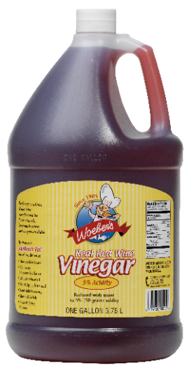 Woeber's Mustard Company - WOEBER'S RED WINE VINEGAR 5% - GALLON